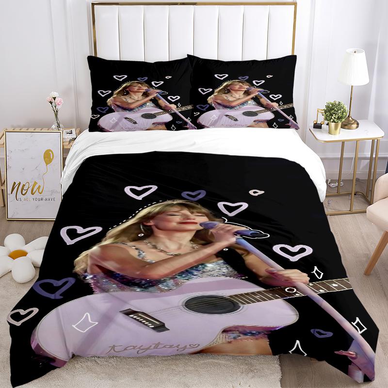 3Pcs Taylor Swift Live Performance Bedding Sets For All Sizes New 3D Printed Bed Cover Comforter Duvet Cover Pillowcase Bedroom Decoration