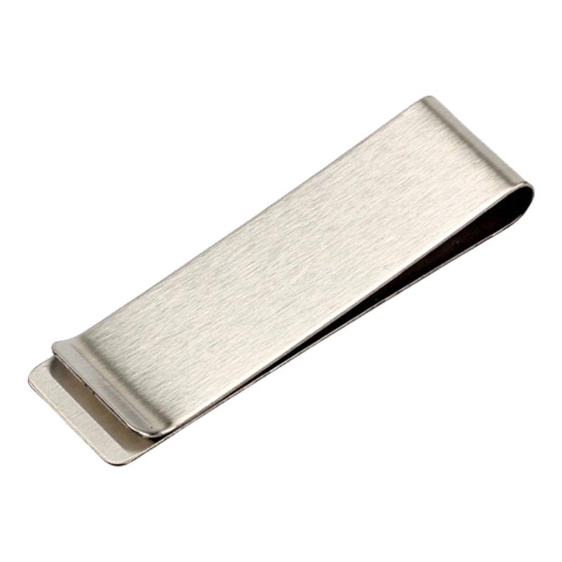 Sophisticated Stainless Steel Bill Holder Ergonomic Card Storage Pocket Slim Wallet Alternative For Everyday Use