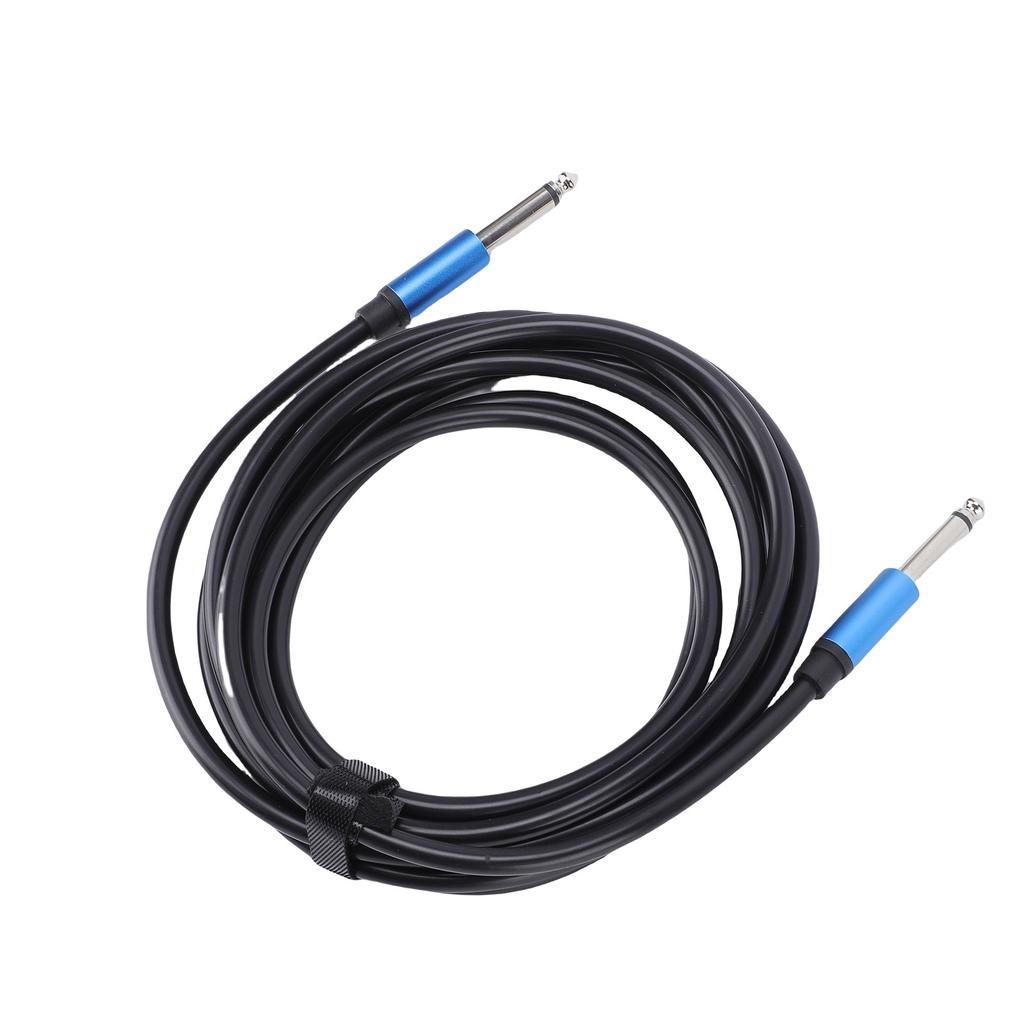 Guitar Cable 6.35mm Mono Sound Cable Dual Straight Plug Professional Copper   Waterproof for Music Instrument Stage Performance