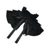 Black Detachable Ruffled Lace Collar Feminine Fashion Accessory Easy To Wear With Any Outfit