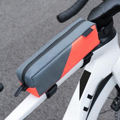 Yousheng Bicycle Top Tube Bag Waterproof Large Capacity Zipper MTB Road Mountain Bicycle Front Frame Storage Pouch Cycling Bike Accessories