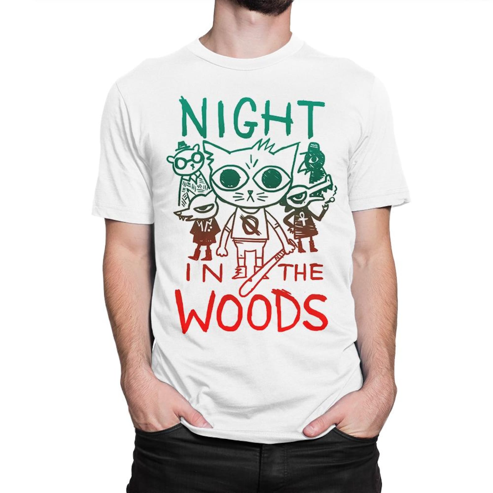 Night in the Woods Graphic T-Shirt, Men s and Women s Sizes M