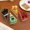 PU Fruit Cake Slice Model - Dessert Cream, Pudding, and French Mousse Display