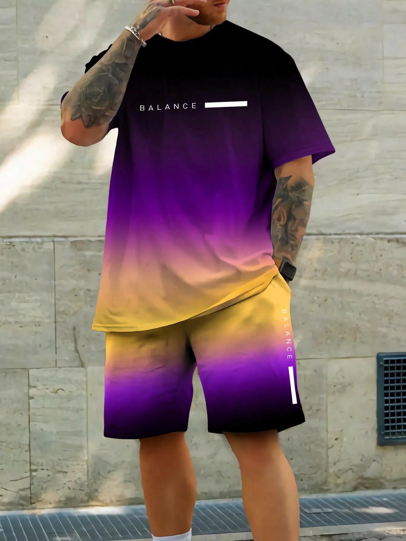 

Trendy Summer Casual Also Suitable For Sports Shorts Short Sleeved 2025 New Men S Oversized Loose Quick Drying Summer Suit 6XL