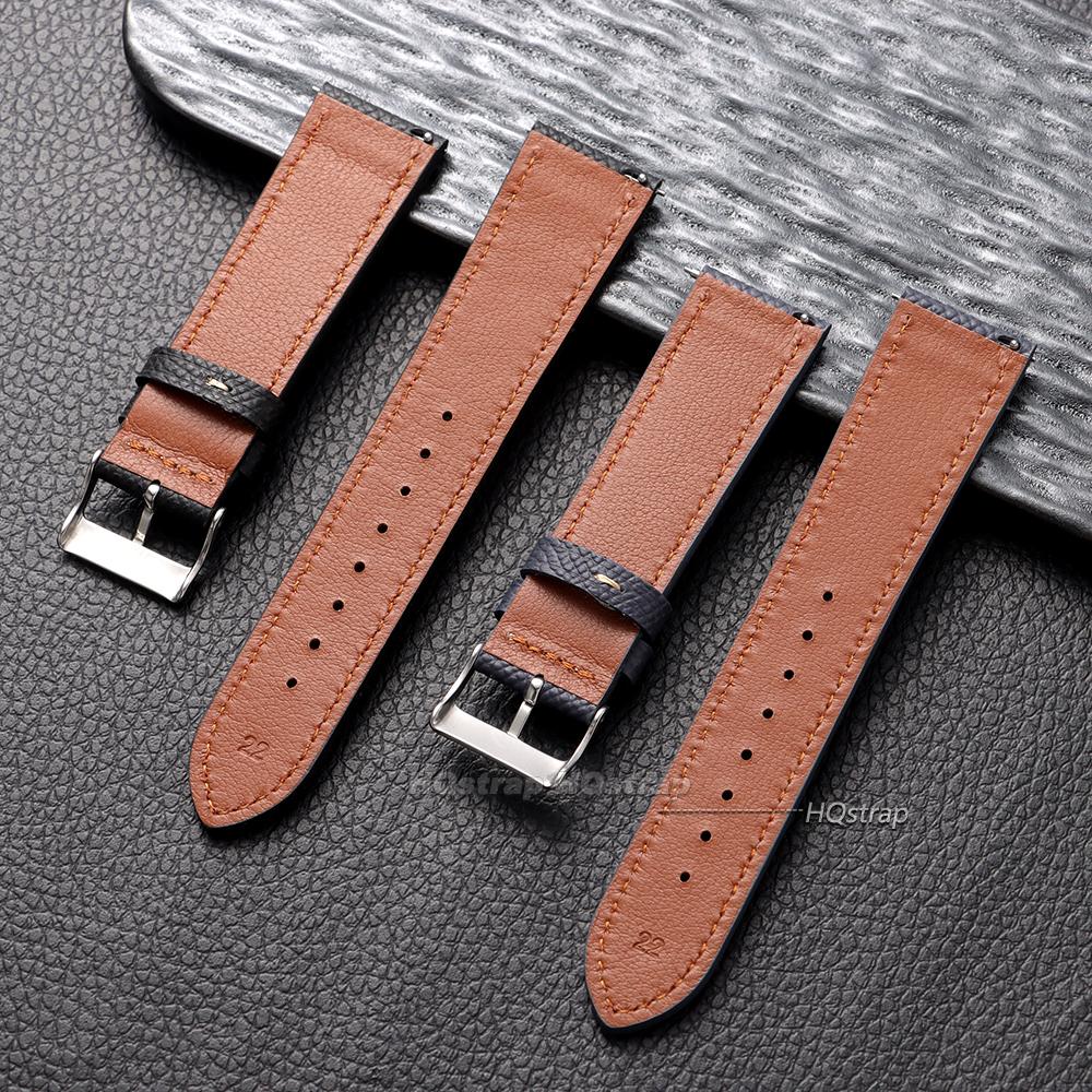 Cowhide Leather Watch Strap Vintage Handmade Wristbelt for Seiko for Omega Bracelet 18mm 19mm 20mm 22mm Quick Release Watchband