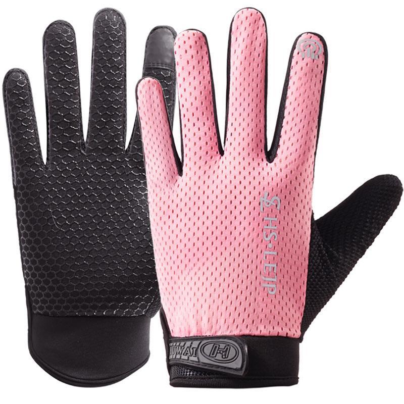 

Sunscreen gloves all refer to the same style for men and women, universal touch screen, outdoor sports, non-slip cycling sports, new summer models L чорний