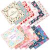12 Sheets/Each Pack Of Small Floral Mother Plot Background Paper, Warm Color Hand Account Hand Account Diy Background Cardboard