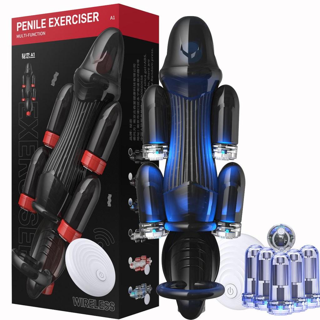 Bezdrátové dálkové ovládání Glans Vibrator Penis Ring Ring Sleeve Enlargement For Men Opakovaně použitelný kondom