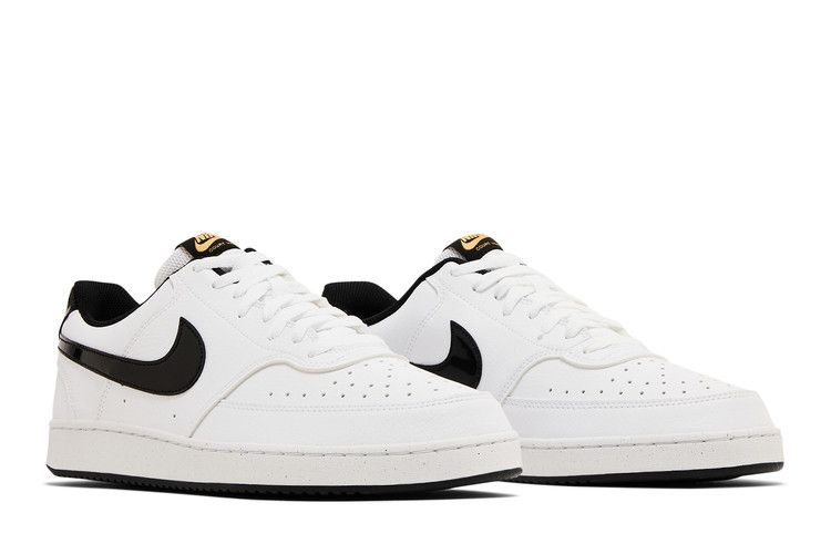Nike Court Vision Low White Black Metallic Gold