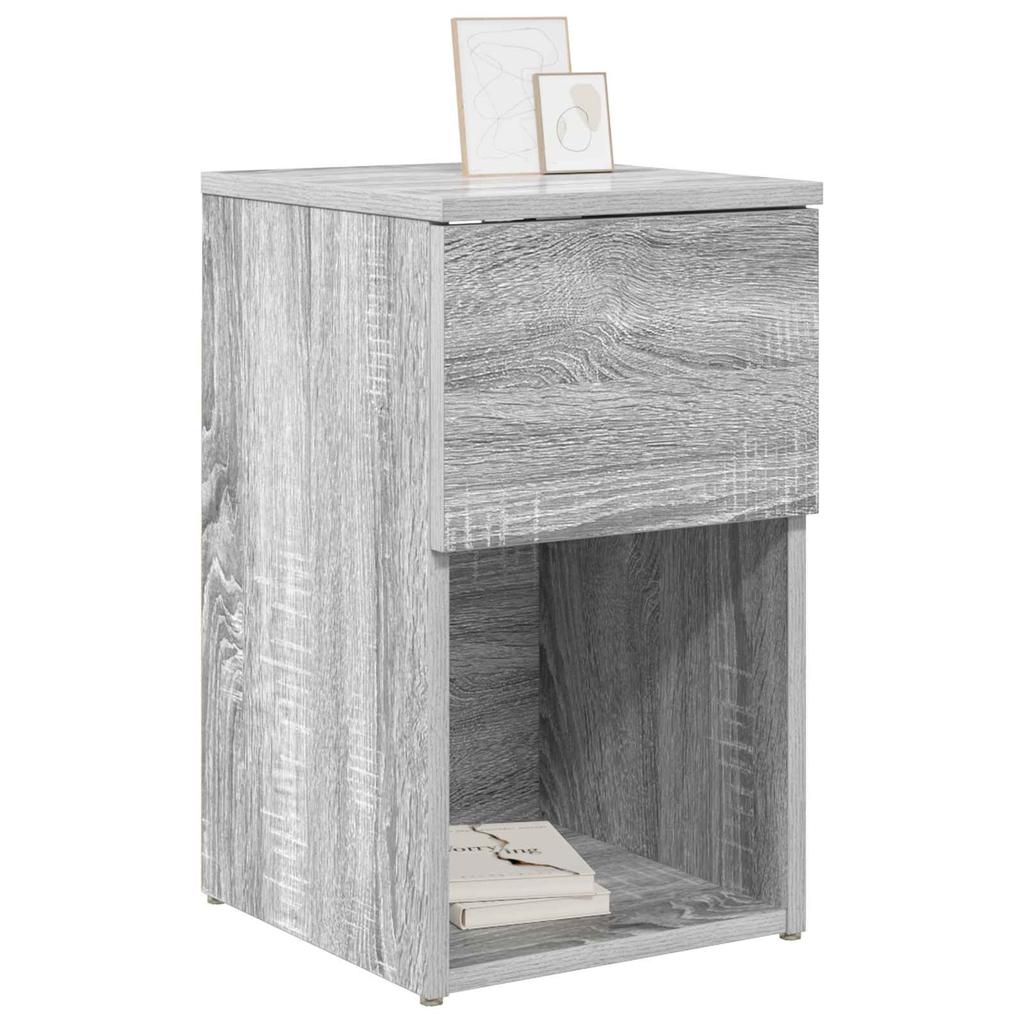 Bedside Cabinet Grey Sonoma 29 x 31.5 x 49 cm Engineered Wood