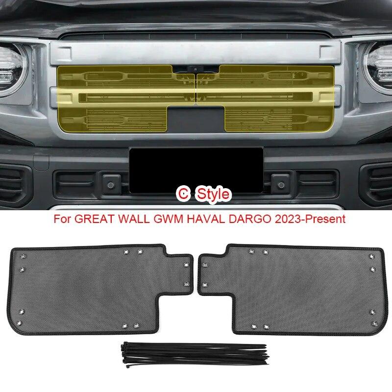 Ochranný kryt vstupu vzduchu do auta odolný proti hmyzu Airin Insert Net Ventil Racing Grill Filter pro GREAT WALL GWM HAVAL Dargo X 2021-2025