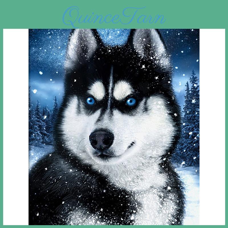 Diy Painting Full Diamond 5d Husky In The Snow Embroidery Full Lay Anime Cross Stitch Kits Home Decor Handmade Gift