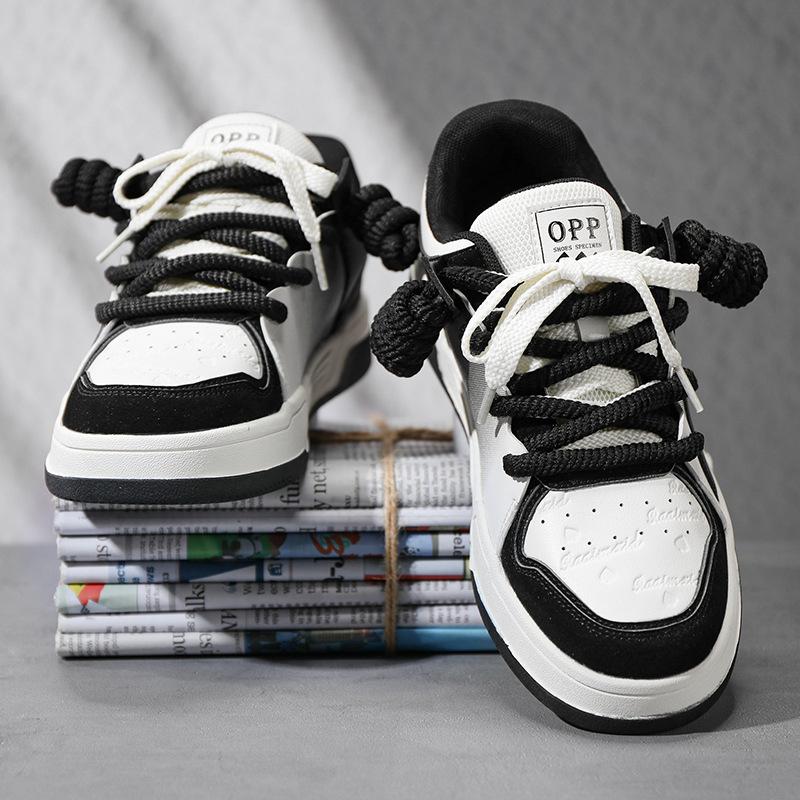 Panda shoes spades niche autumn and winter new high-end casual white sports breadboard shoes