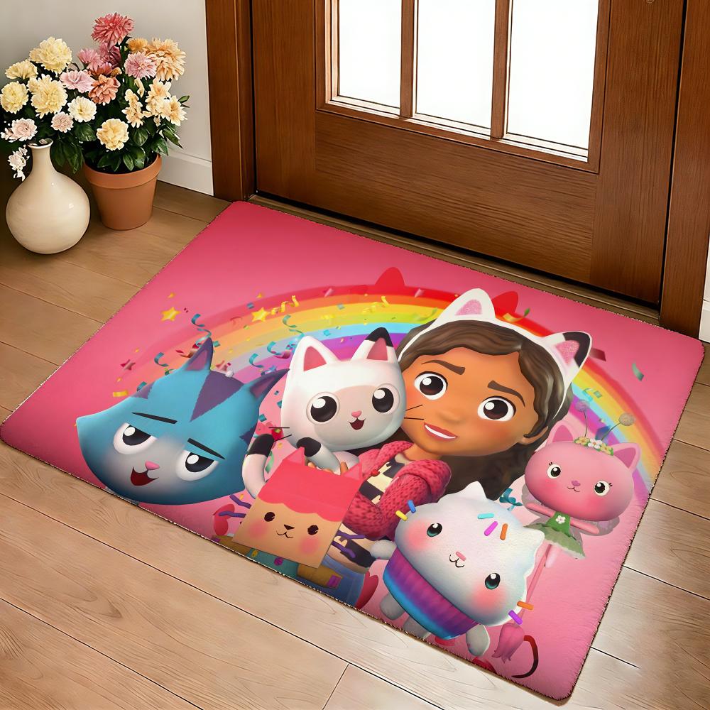 G-gabbys Dollhouse Floor Mat Cozy Flannel Soft Thick Non-Slip Mat For Living Room Bedroom Kitchen Decor Rugs