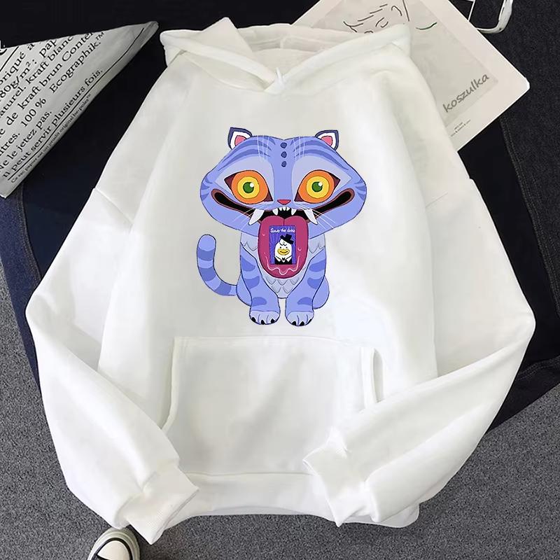 New KPop Demon Hunters Derpy Hoodie Fashion Women Men Clothing Loose Fleece Movie Printing Pullovers Graphic Hoodies Female Top