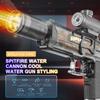 Firelight Electric Auto Water Gun - Integrated Linked Recoil & Pulse Flame Light Effects, Water Fight Toy