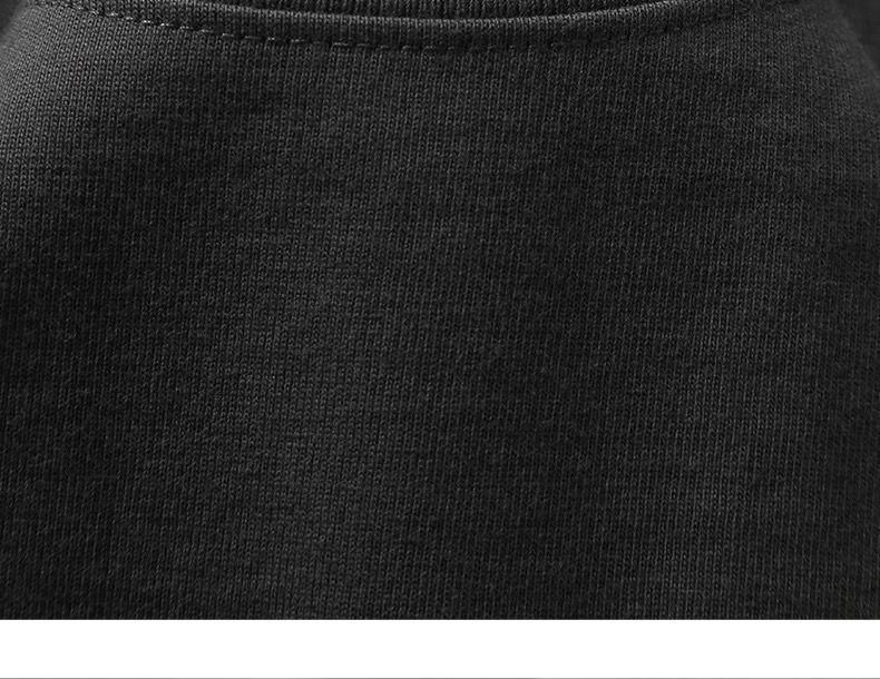 Unisex Heavyweight 300g Cotton Crew Neck Solid Color T-Shirt