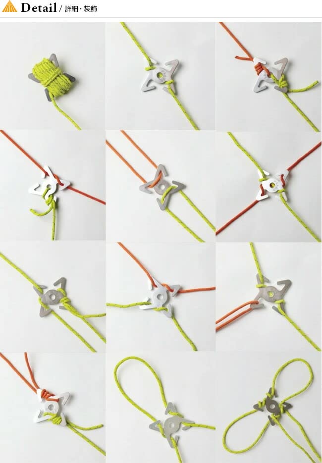 PaaGo WORKS CG202SLV Shuriken Silver (4 pieces)