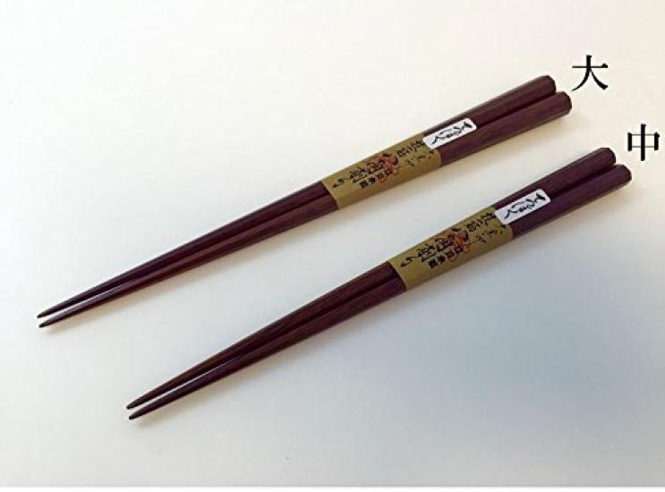 Daikokuya Edo wooden iron medium made in domestically produced chopsticks, wood, octagonal, (21.5cm), chopsticks, chopsticks, couple's chopsticks,