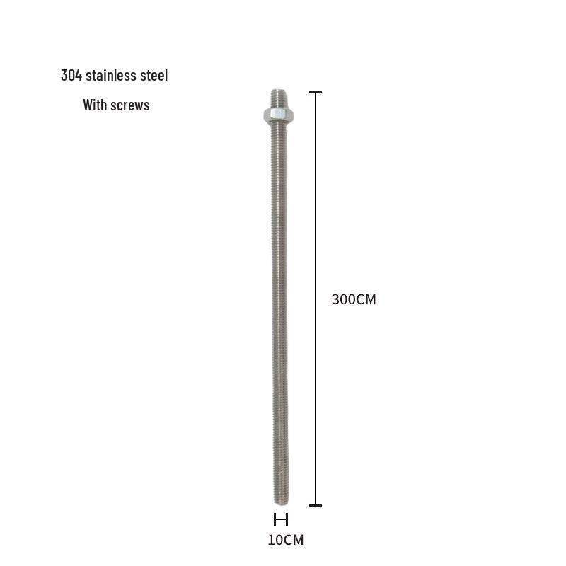 304 Stainless Steel M8/M10 Threaded Rod Bolt Stud