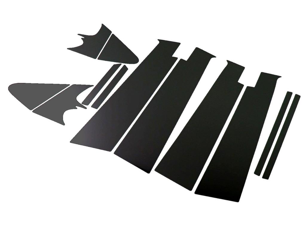 BRIGHTZ Finish Stainless Steel Black Plated Pillar Panels for Aqua NHP10 6142 Ultra-Mirror (12-Piece Set) [PIL-BLA-064]