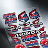 FOR HONDA HRC H WING Motorcycle Reflective Stickers Waterproof Decals for Helmet Scooter Fuel Tank Toolbox Racing XL0