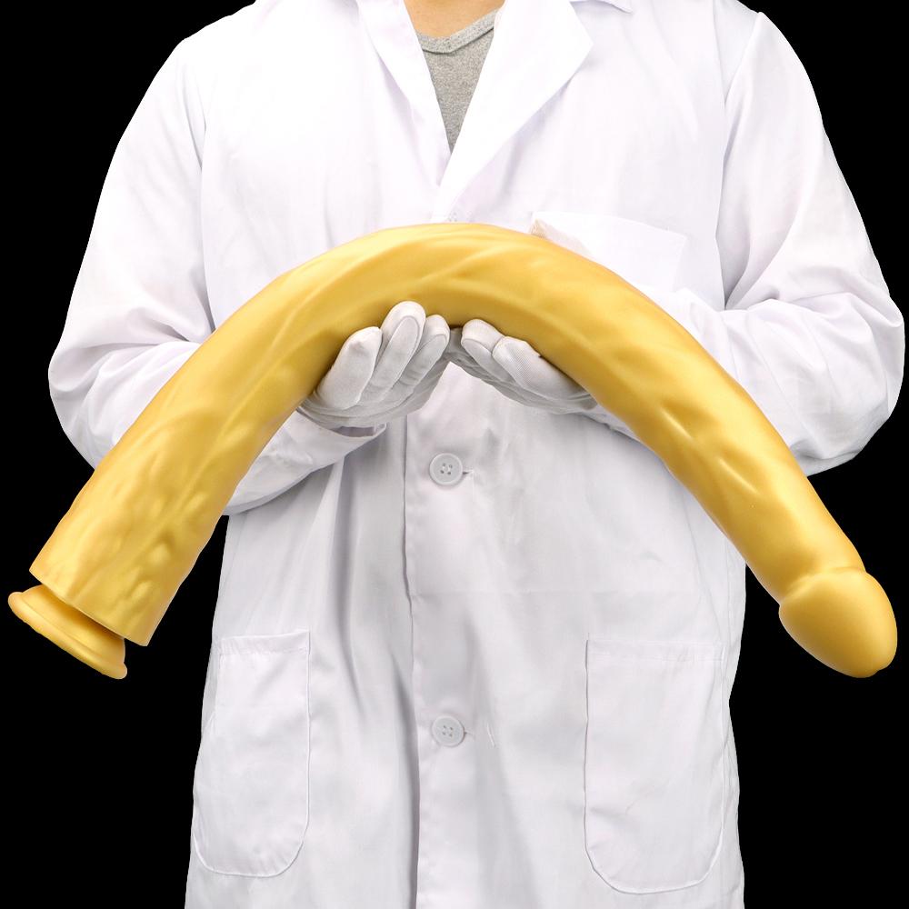 Golden Silicone Soft Sm Size Anal Plugs Extra Long Deep Dilatation Anal Strips Out and About Long Term Wear Anal Whip