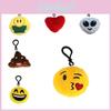 Udtryksnøglering Mini Plysvedhæng Sød Emoji Opstoppet Dukke Dekoration Gave