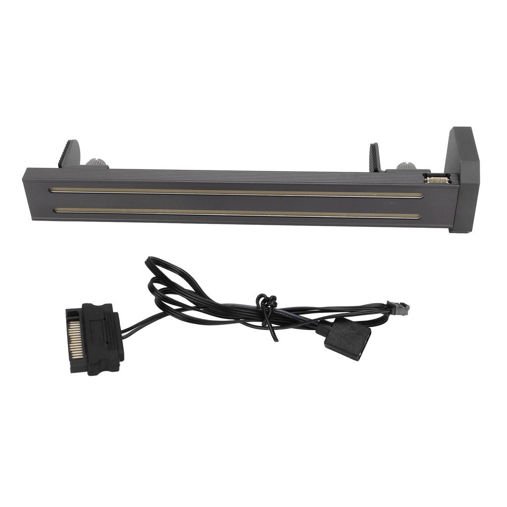 GPU Holder Strong Magnets Sliding Adjustment Multifunction RGB Graphics Card Bracket for Desktop PC