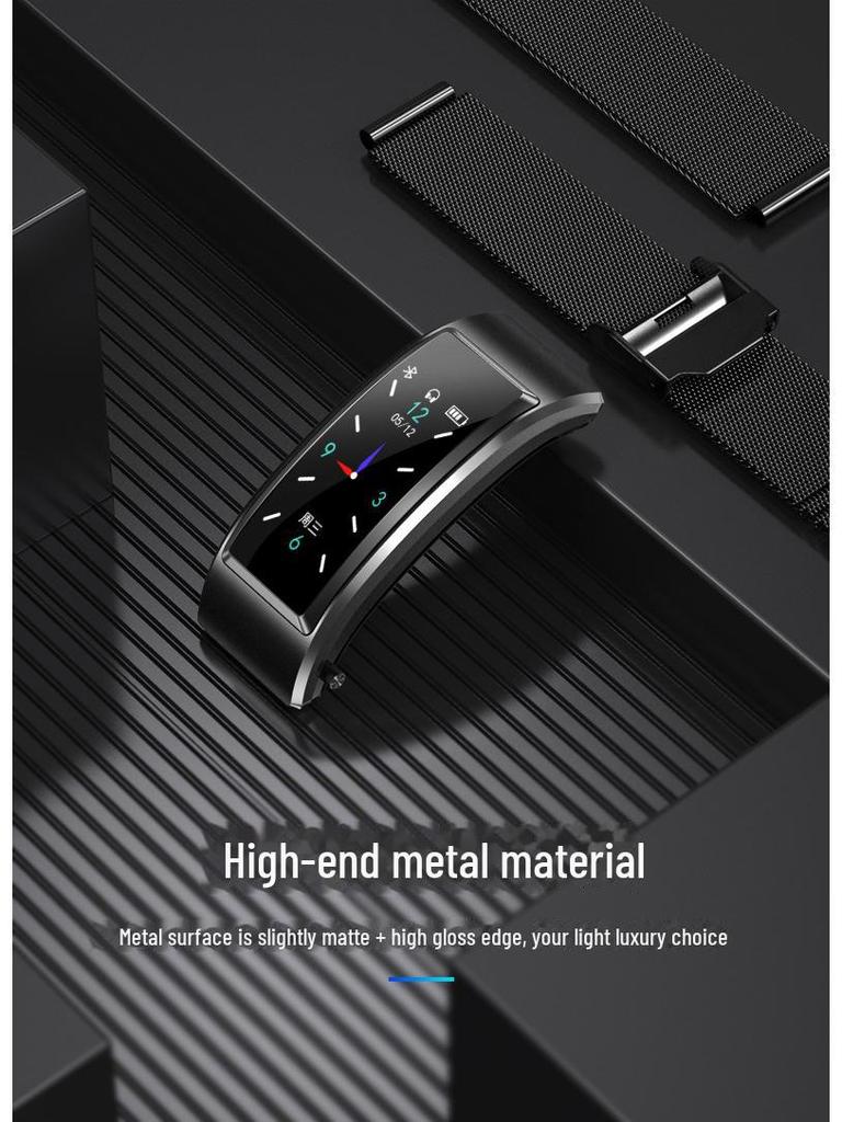 Smart Bracelet with Bluetooth Earbuds: B6S Color Screen Sports Watch for Calls and More