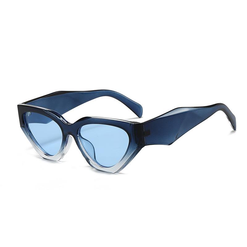 New personalized cat's eye retro versatile sunglasses large frame European and American outdoor sunscreen fashion sunglasses S