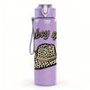 1PC Cowboy Boots Hat Western Style Print 750ml Color Plastic Sports Water Bottle Leakproof Flip Straw Lid Suitable for Sports Office Home Use