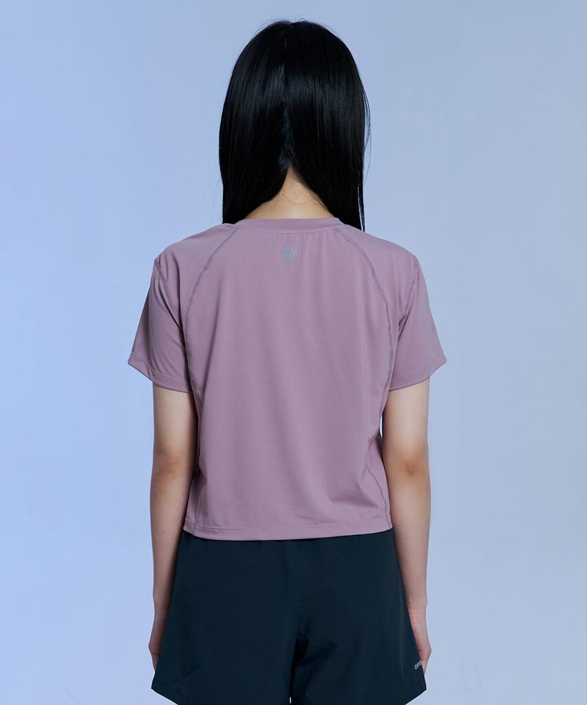 OFFGRID W Coulier Askin Crop Short Sleeve T-Shirt - Dusty Pink