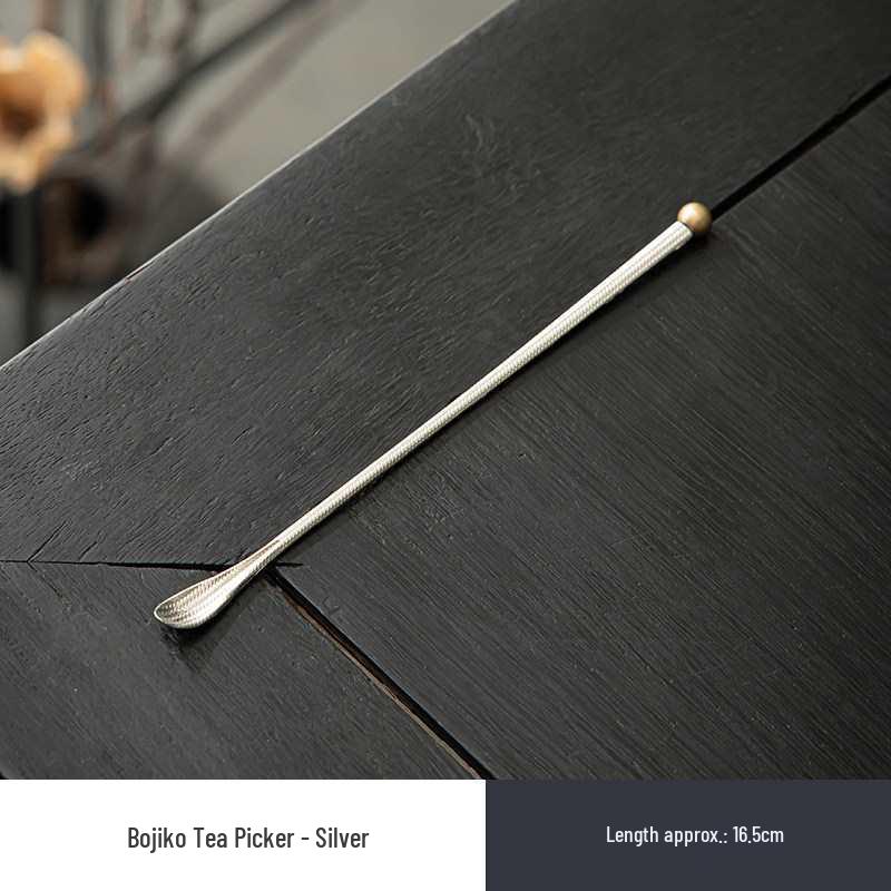 Japanese Tin Tea & Coffee Scoop - Long Handle Stirrer & Dual-Use Incense Burner Tool