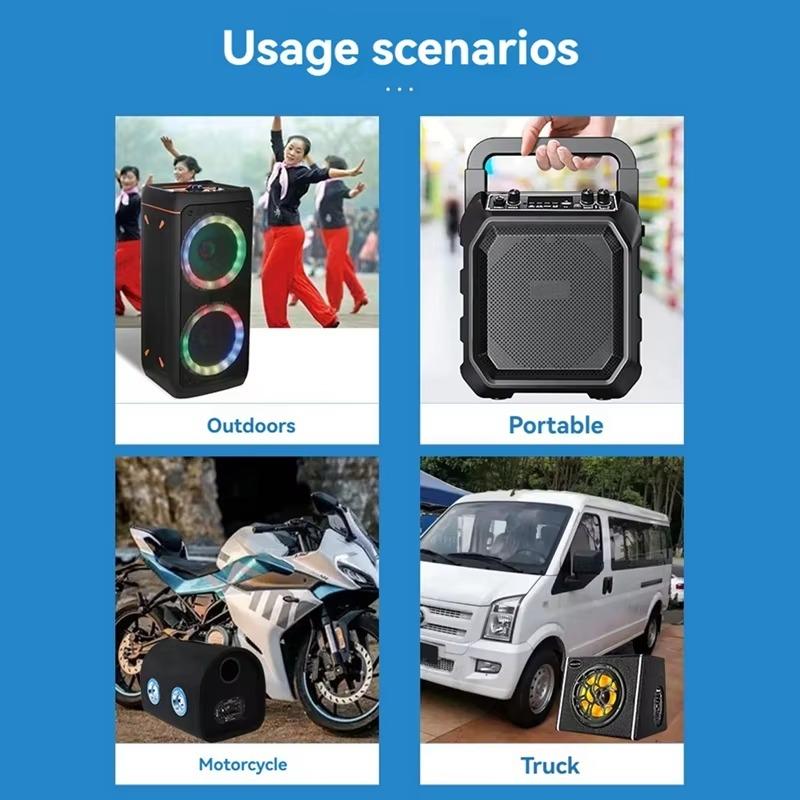 D100 Digitaler Audioverstärkerplatine Mit Bluetooth/MIC-Eingang/Echo/TF/USB/Radio 100W AC/DC Für Auto Oder Zuhause