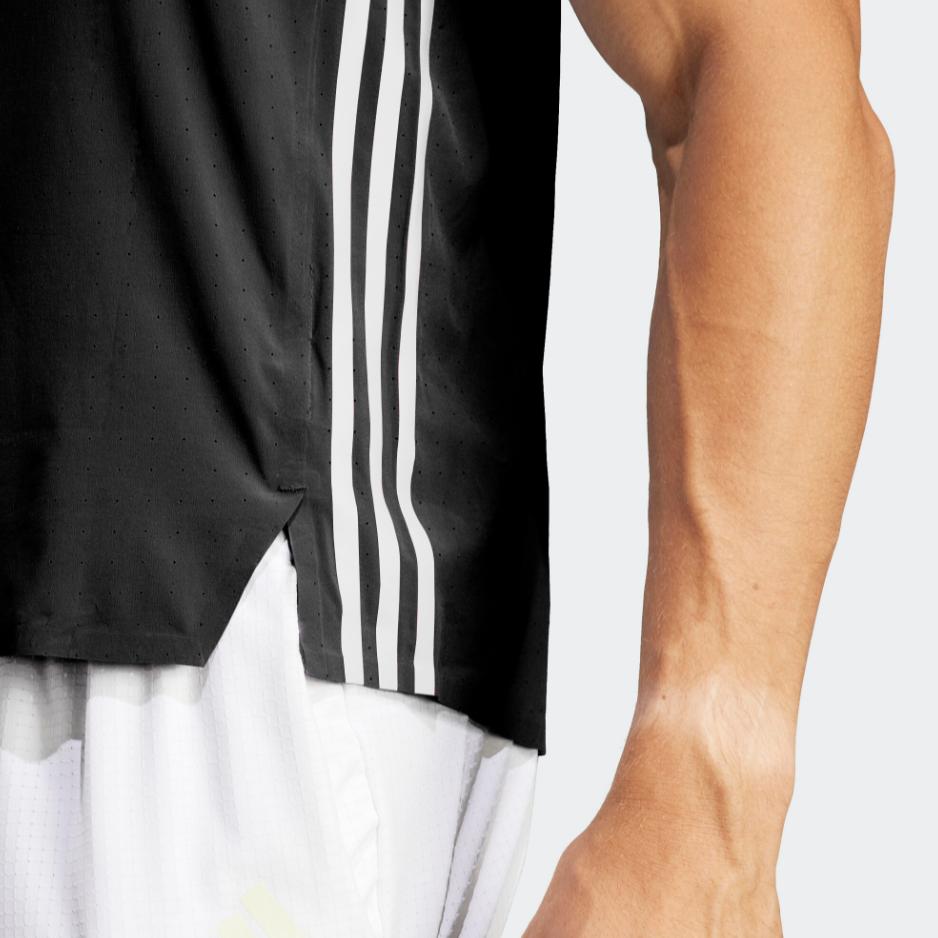 New Adidas Adizero Running Tank Top Men's Black IL1495