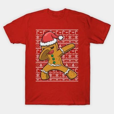 Dabbing Gingerbread Man Ugly Christmas Sweater Made In Australia T-Shirt