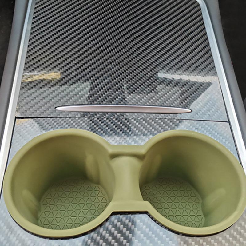 Car Cup Holder For Tesla Model 3 Model Y  Silicone Center Console Storage Box Model Y 2023 Accessories Interior