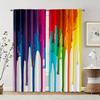 2 ks, Okenní závěsy Jasné kapky barvy Ochrana soukromí Jarní párty a sváteční dekorace Vhodné pro víceúčelovou událost