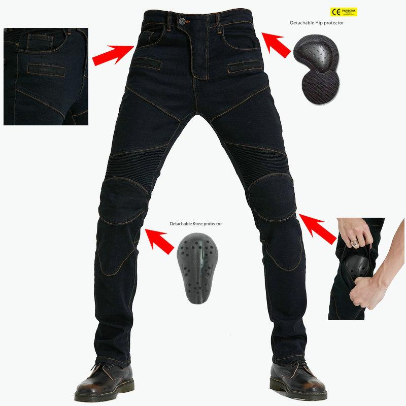 Men's PK-718 Anti-Fall Motorcycle Riding Jeans
