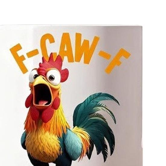 F-Caw-F Keramický hrnek na kávu 400 ml Skrytý vzkaz Šálek na čaj Sarkastický dárek pro milovníky čaje a kávy