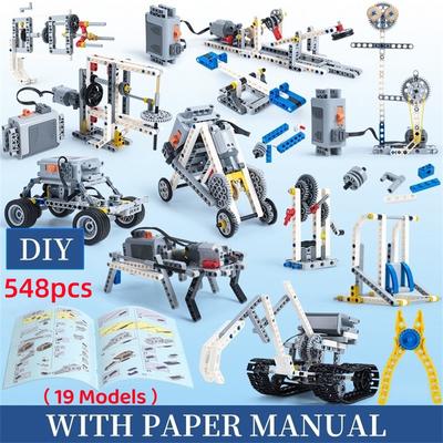 STEM Robotics Coding Kit Educational Electric Building Blocks Programming Model DIY Technical MOC Assembly Bricks Gift for Kids