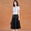 Ke Bei'er Elegant Slim-Fit Two-Piece Shirt and Skirt Set