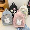 New Cute Girl's Ulzzang Ita Bag Simple Japanese Harajuku Preppy Style Schoolbag Y2k Badge Bag Lightweight Niche Backpack