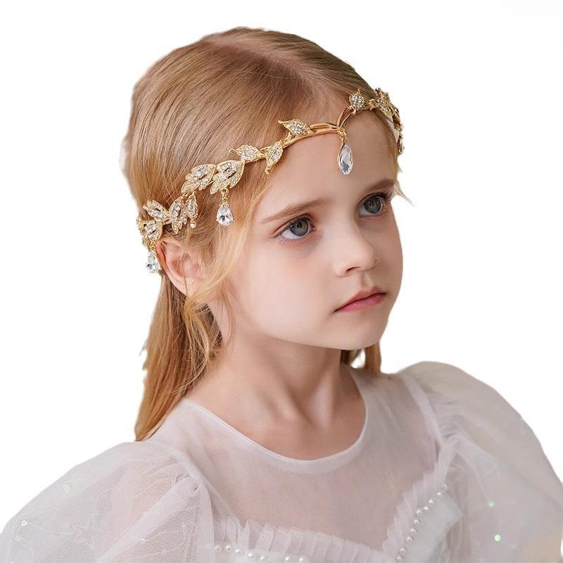 Dětská křišťálová ozdoba na čelo s kamínky a korunka do vlasů