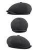 British Retro Octagonal Cap: Unisex Fashion Beret for Spring & Autumn - European & American Style Newsboy & Duckbill Design