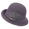British Flower Mother Top Hat Women'S Summer Sunshade Sunscreen Hat Curled Edge Sun Hat Outdoor Mesh Basin Hat