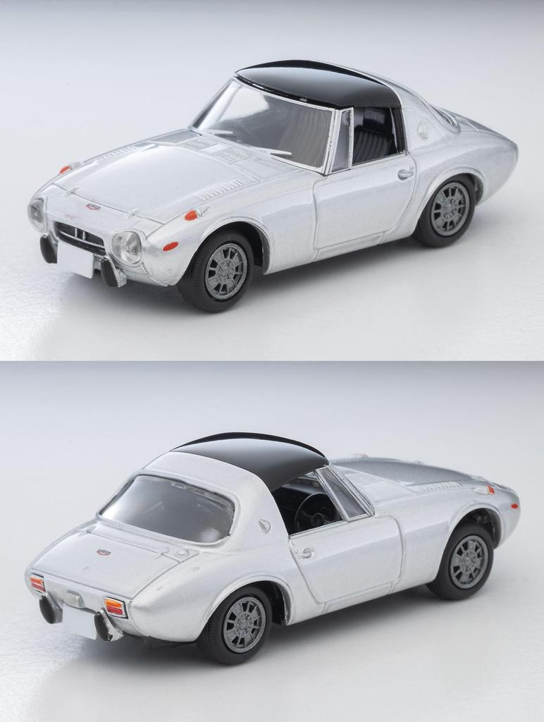 Tomytec Tomica Limited Vintage Maßstab Toyota Sports 800 mit Custom 1969 Fertig 336037 1/64 LV-139c Räder, Silber, Modell, Produkt,