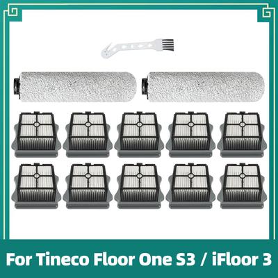 Kompatibel für Tineco Floor One S3 / Tineco iFloor 3 Akku Nass-Trockensauger Ersatzteile Walzenbürste, HEPA-Filter