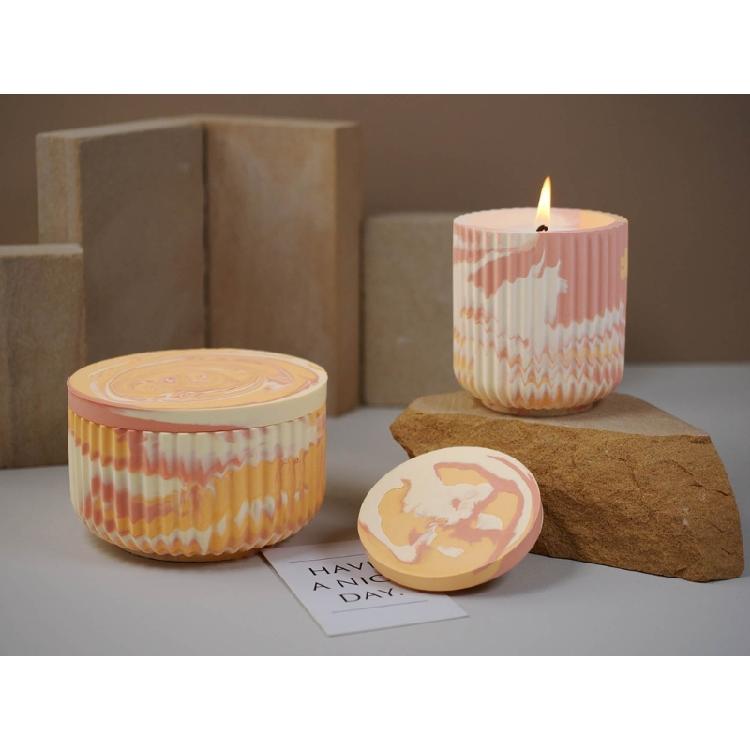 Artistic Cup Mold with Lid for Candle Making Home Accent Unique Resin Mold